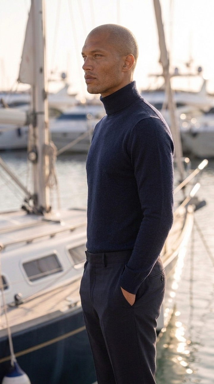 Turtleneck Raiël - Navy Blue