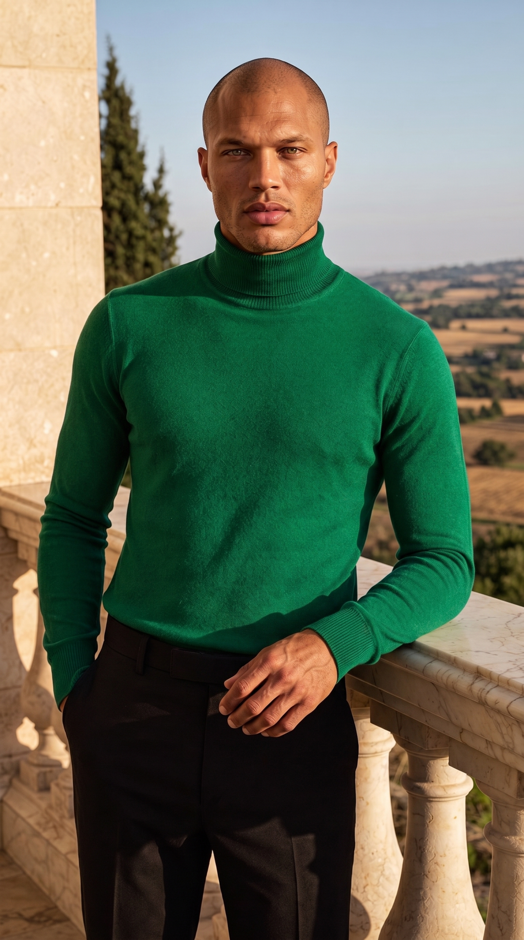 Turtleneck Raphaël - Cypress Green