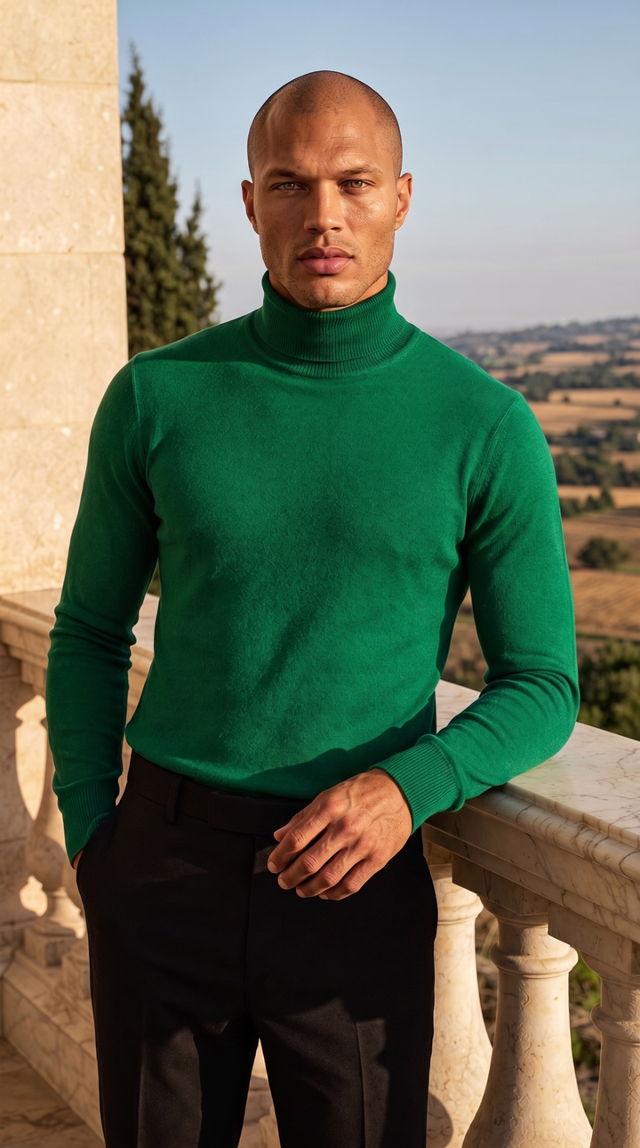 Turtleneck Raphaël - Cypress Green