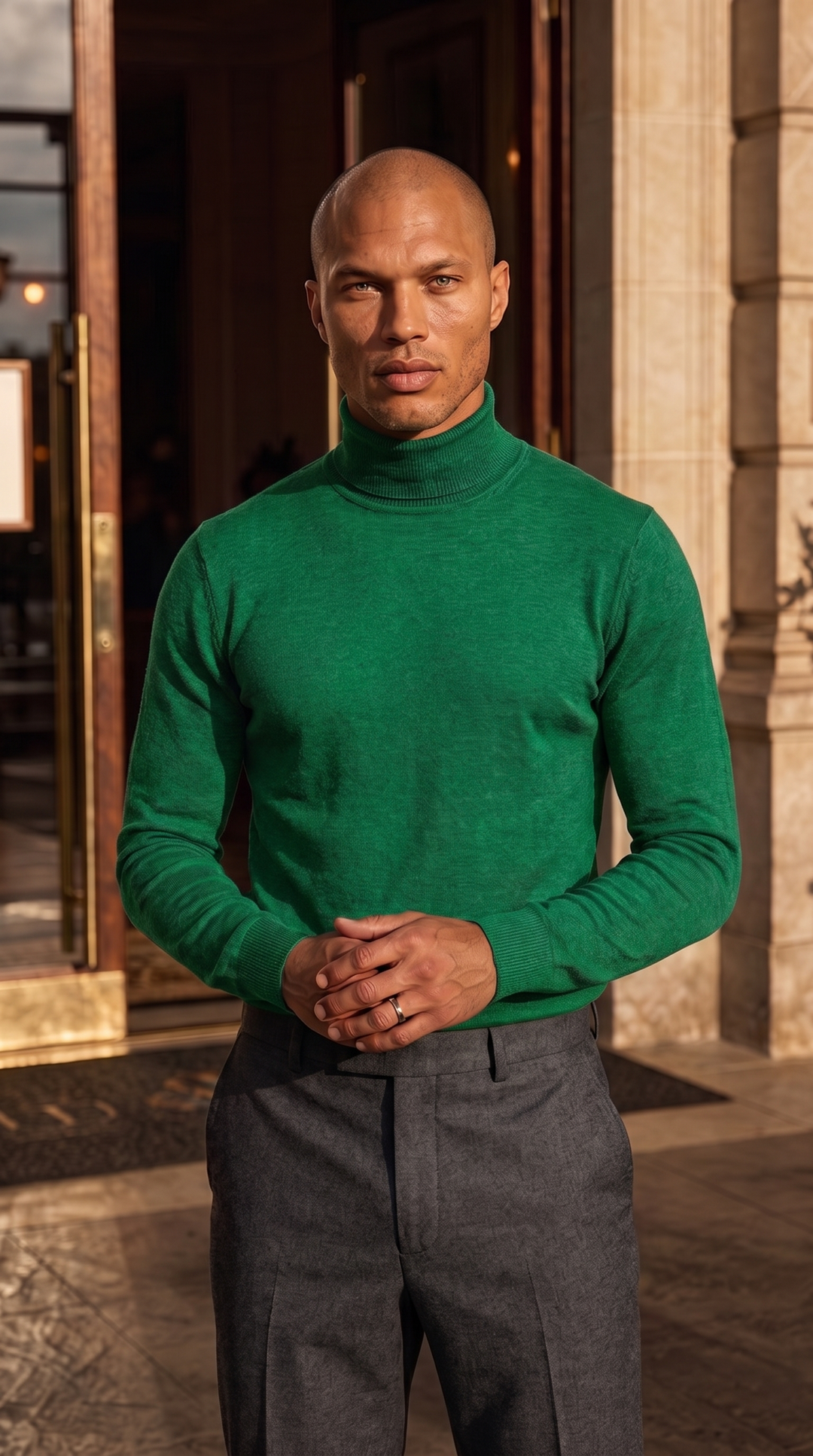 Turtleneck Raphaël - Cypress Green