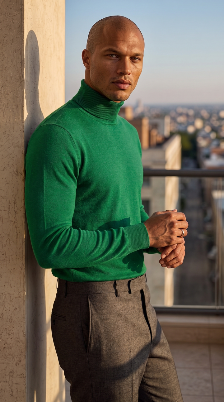 Turtleneck Raphaël - Cypress Green