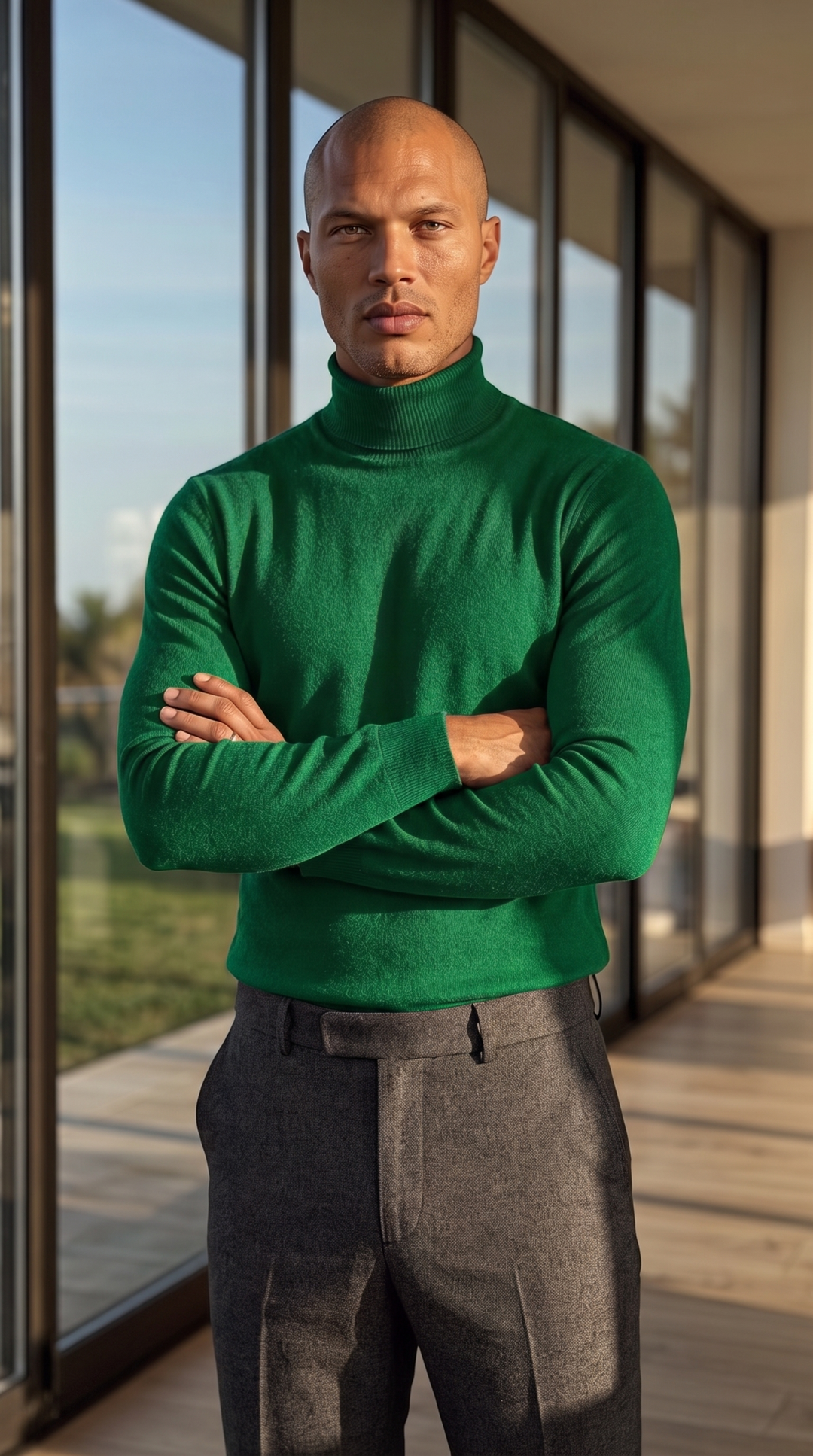 Turtleneck Raphaël - Cypress Green