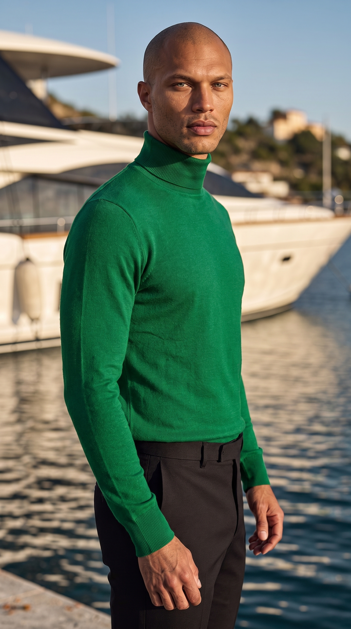 Turtleneck Raphaël - Cypress Green