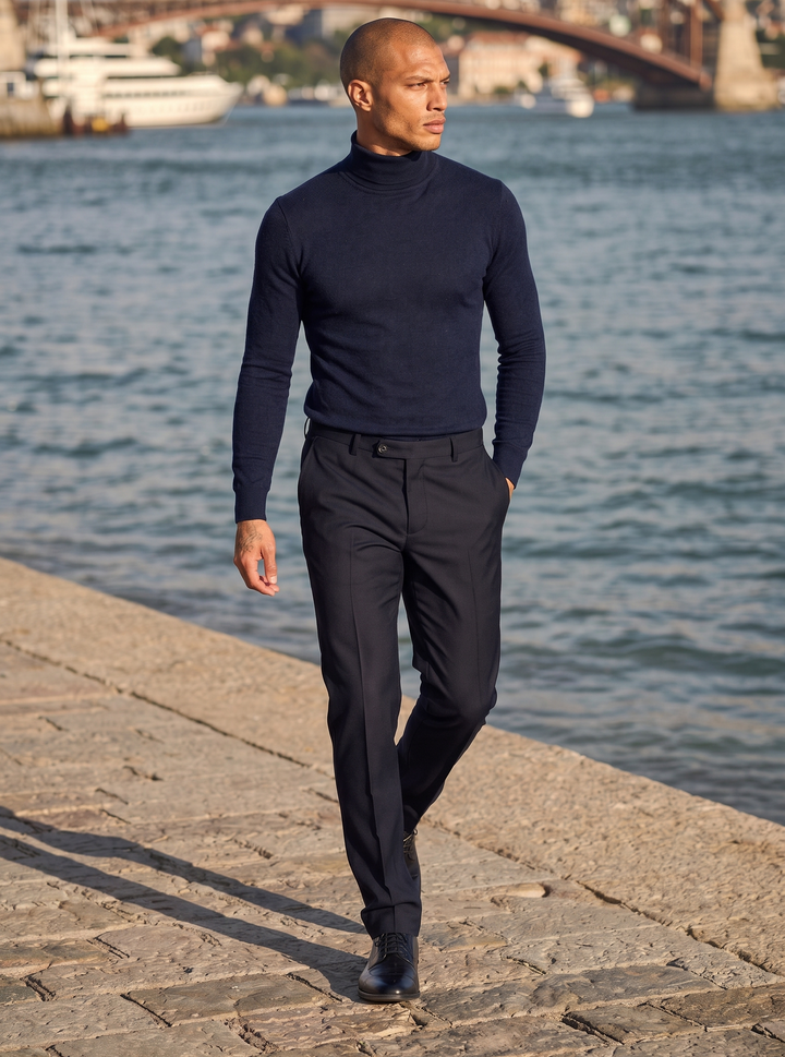 Trousers Raiël - Navy Blue